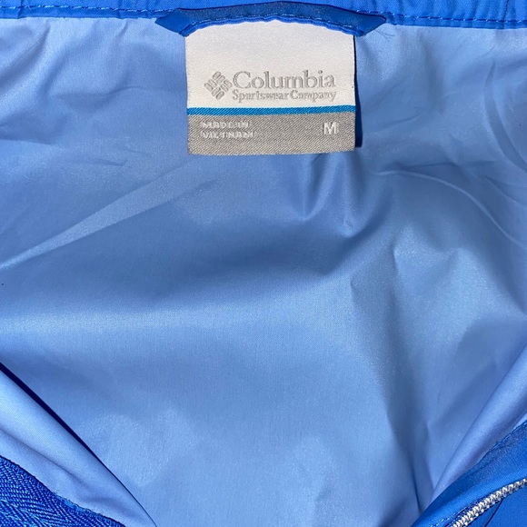Columbia Womens Light Blue Packable Rain Jacket Size MD - Picture 7 of 8